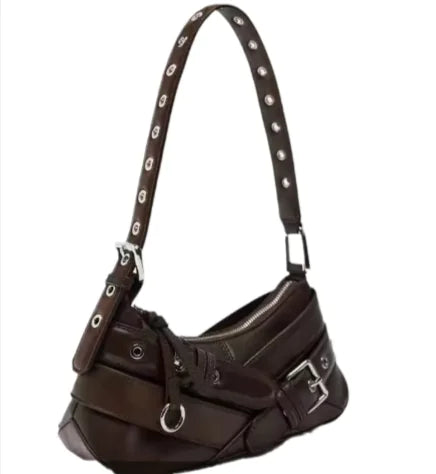 Stylish Underarm Handbag with Belt Decoration – Versatile All-Matching Design